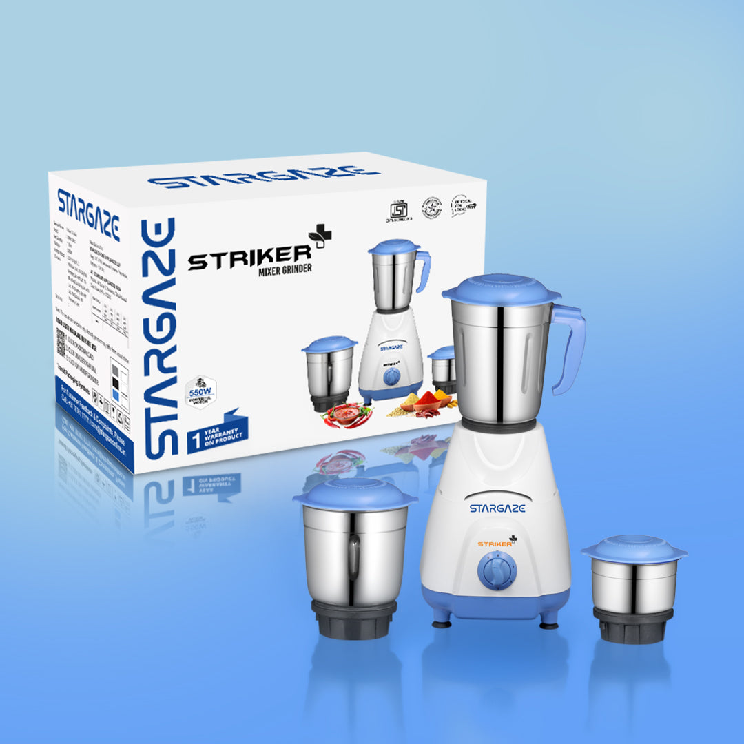 Striker Plus Mixer Grinder – 550 Watt