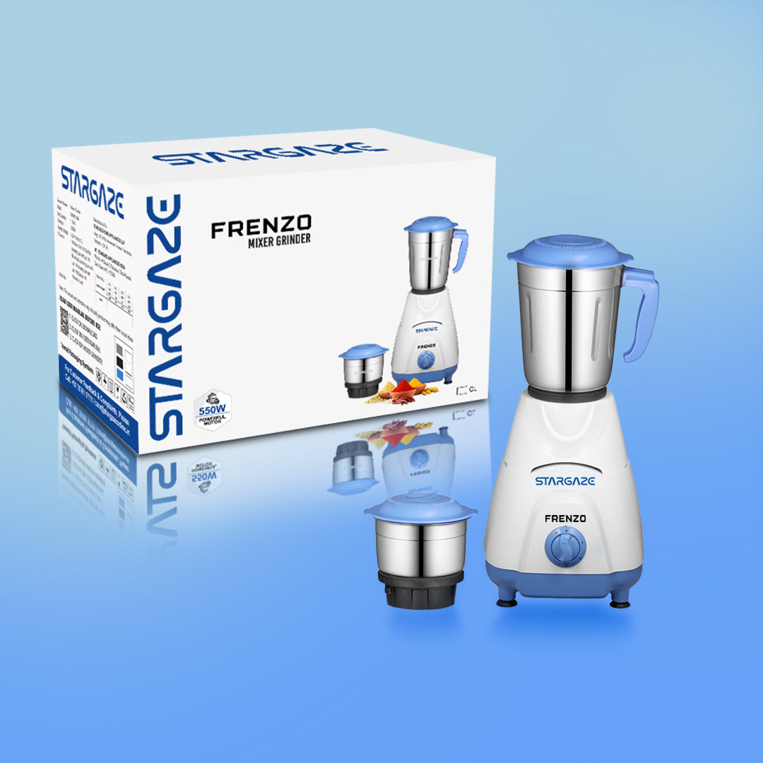 Frenzo Mixer Grinder – 550 Watt