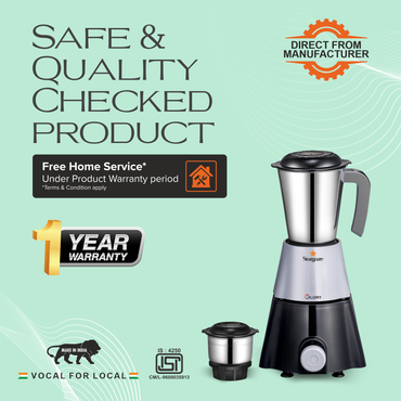 Glory Mixer Grinder โ 550 Watt 2 Jar (Black)