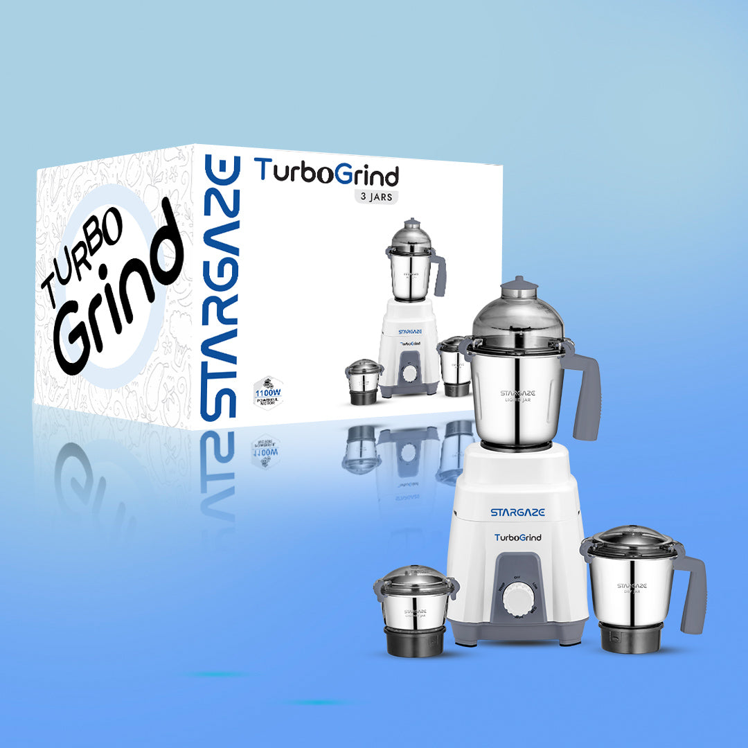 TurboGrind Mixer Grinder 3 Jar – 1100 Watt