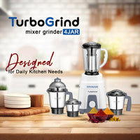 TurboGrind Mixer Grinder 4 Jar – 1100 Watt