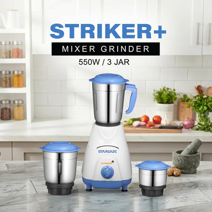 Striker Plus Mixer Grinder – 550 Watt