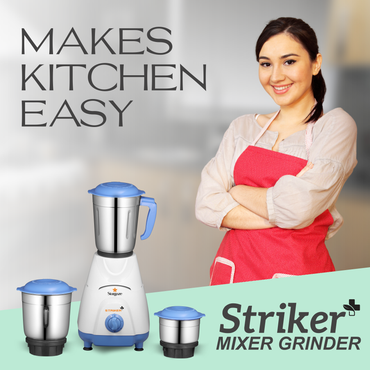 Striker Plus Mixer Grinder – 550 Watt