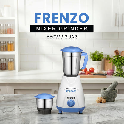 Frenzo Mixer Grinder – 550 Watt