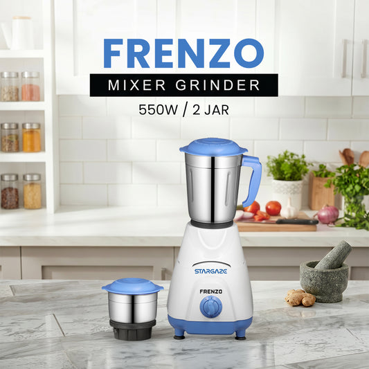 Frenzo Mixer Grinder – 550 Watt