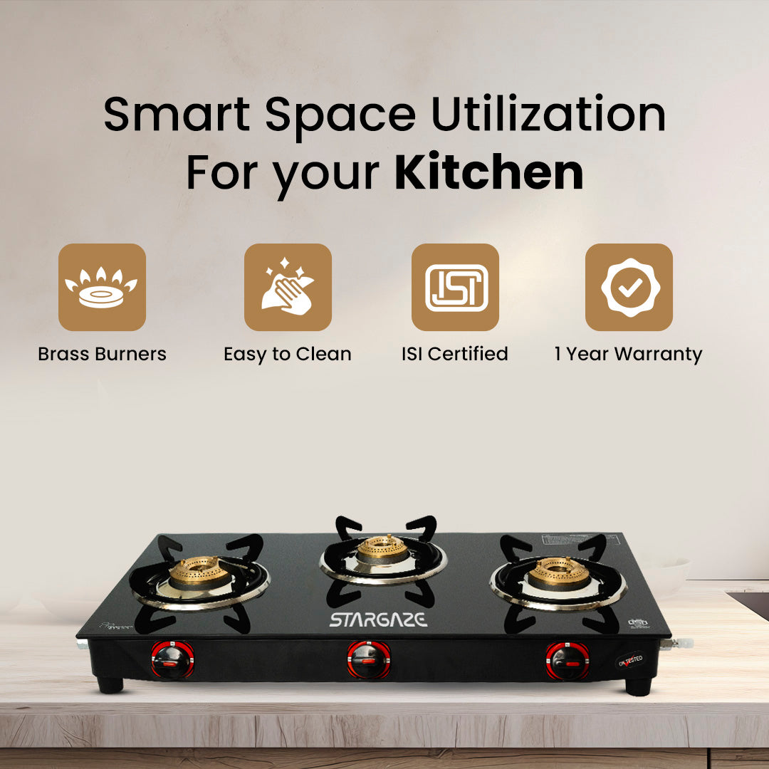 GALAXY 3 BURNER Cooktop