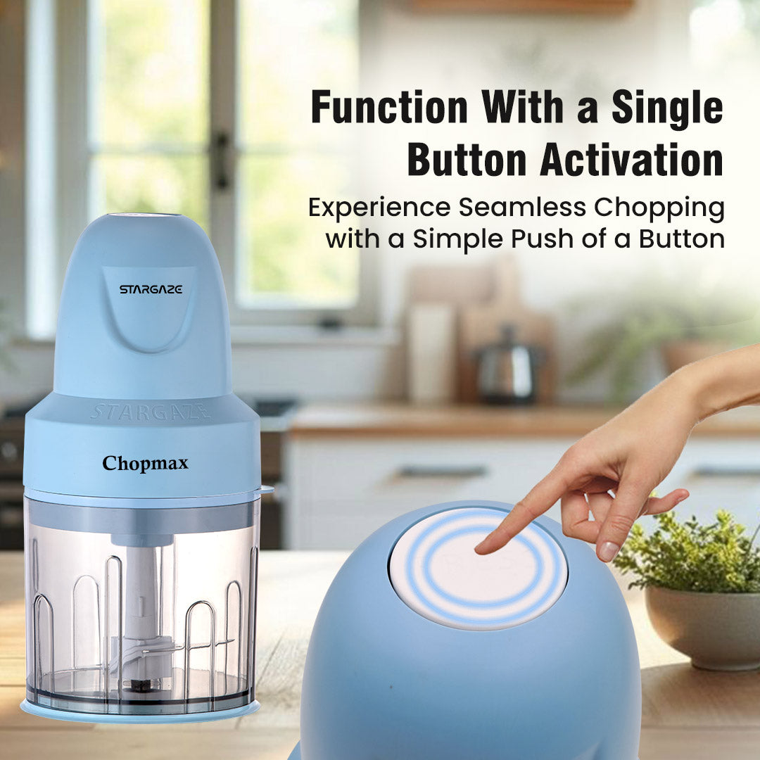 Chopmax Electric Chopper 350 Watt - 800 ml (Sky Blue)