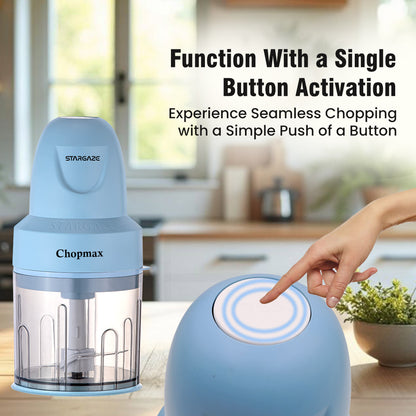 Chopmax Electric Chopper 350 Watt - 800 ml (Sky Blue)
