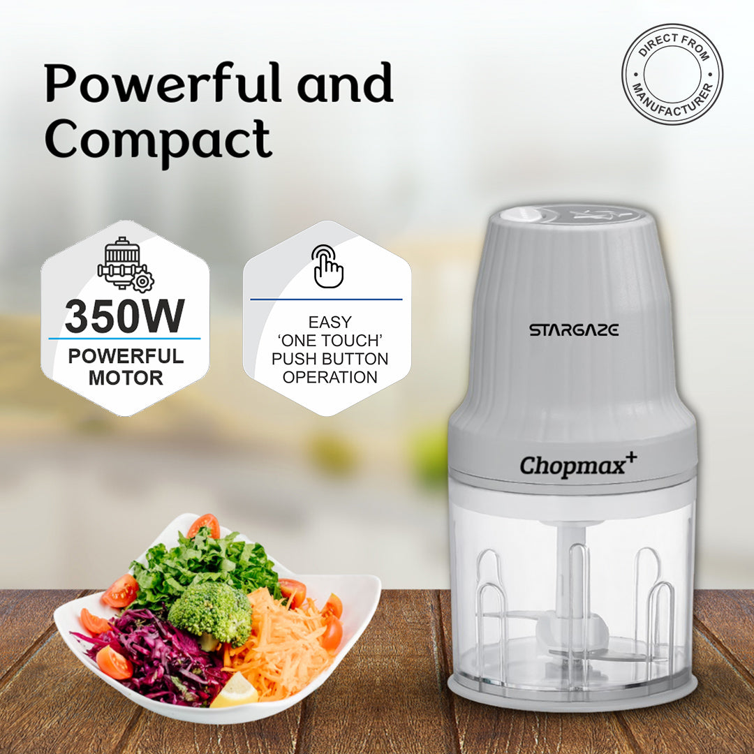 Stargaze Chopmax Plus Chopper 350 Watt With 800ml Bowl - Grey
