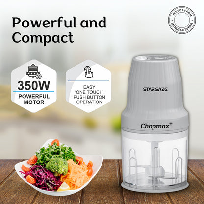 Stargaze Chopmax Plus Chopper 350 Watt With 800ml Bowl - Grey