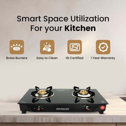 GALAXY 2 BURNER Cooktop