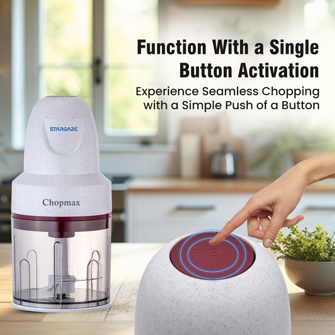 Chopmax Electric Chopper 350 Watt - 800 ml (White Marbal)