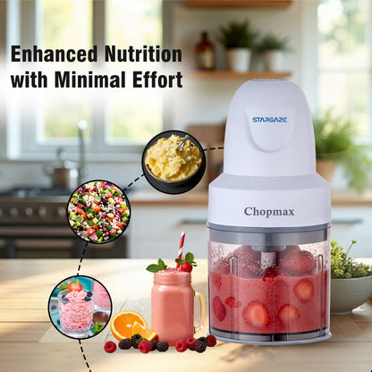 Chopmax Electric Chopper 350 Watt - 800 ml (Grey)