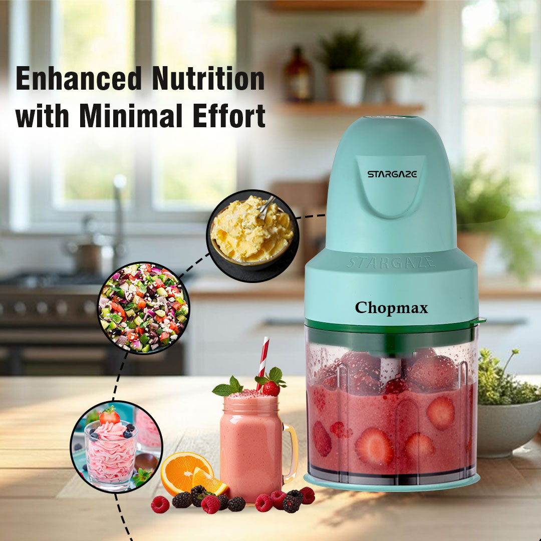 Chopmax Electric Chopper 350 Watt - 800 ml (Green Marbal)
