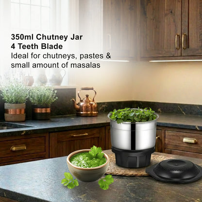 Glory Mixer Grinder – 550 Watt 2 Jar (Black)