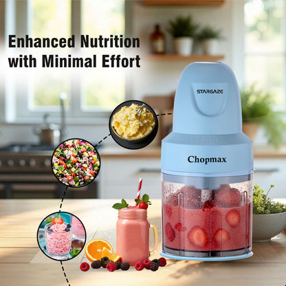 Chopmax Electric Chopper 350 Watt - 800 ml (Sky Blue)