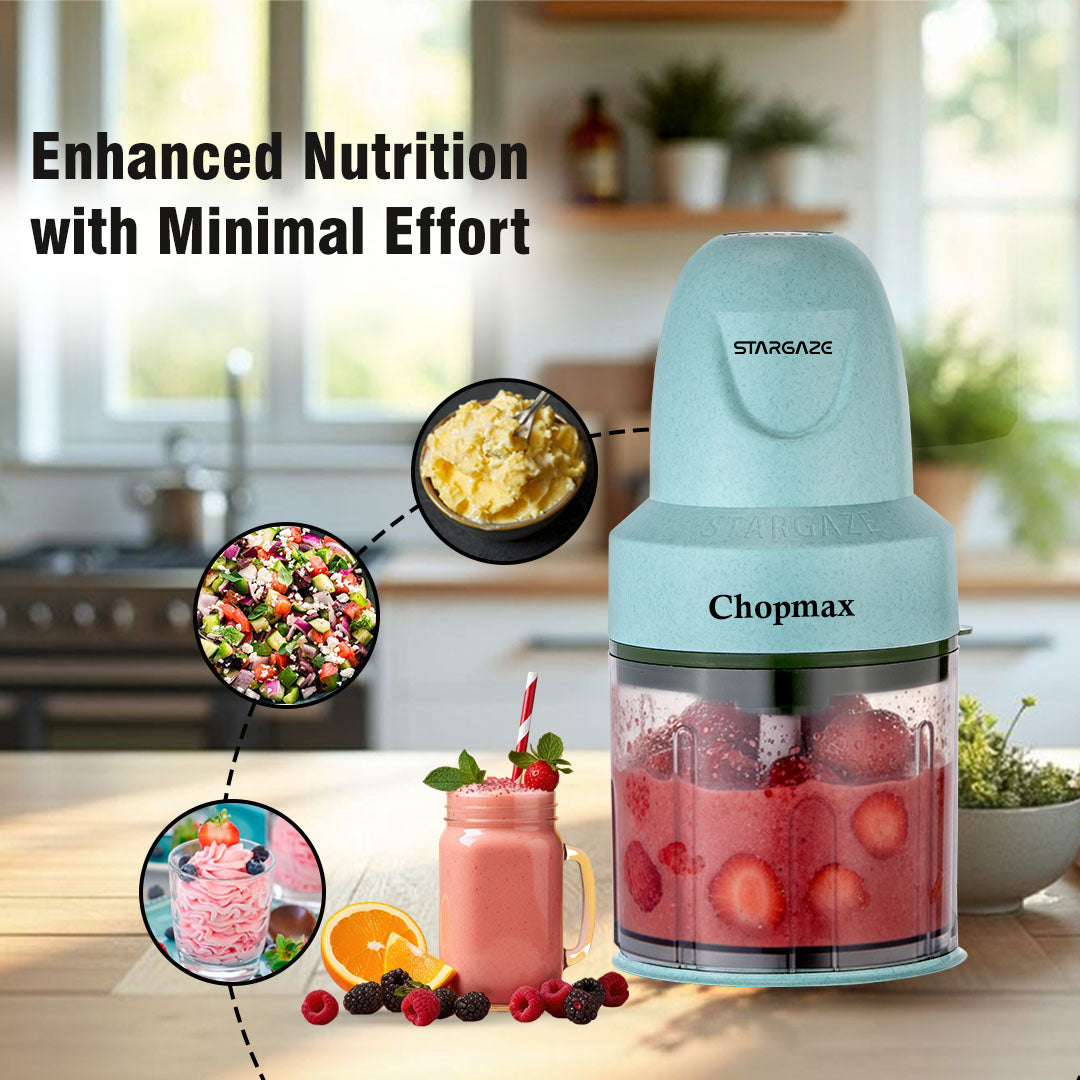 Chopmax Electric Chopper 350 Watt - 800 ml (Light Green Marbal)