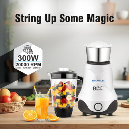 Bullet Blender Max 800 ml for kitchen use with 6-wing blade