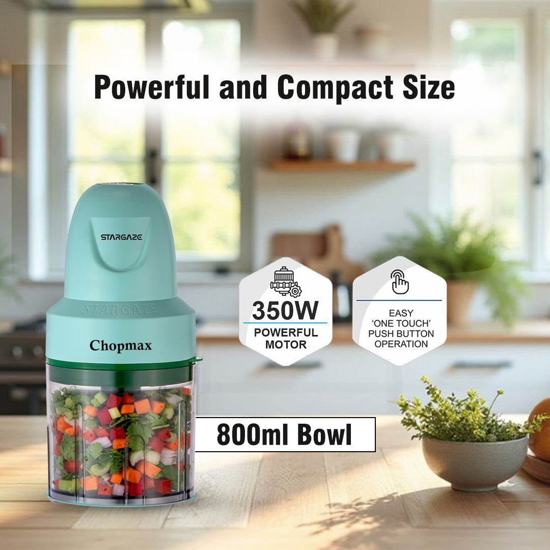 Chopmax Electric Chopper 350 Watt - 800 ml (Green)