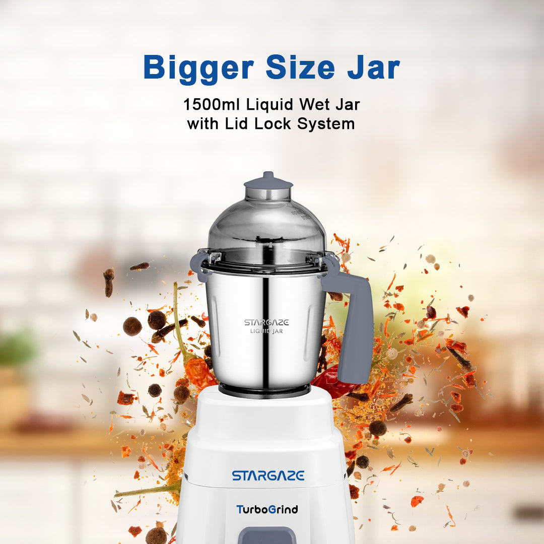 TurboGrind Mixer Grinder 3 Jar – 1100 Watt