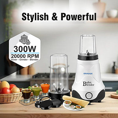 Bullet Blender - 300 Watt for kitchen use