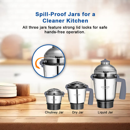 TurboGrind Mixer Grinder 4 Jar – 1100 Watt