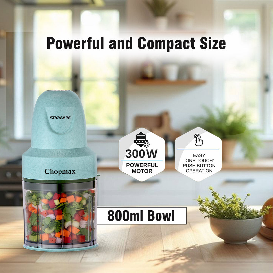 Chopmax Electric Chopper 350 Watt - 800 ml (Light Green Marbal)