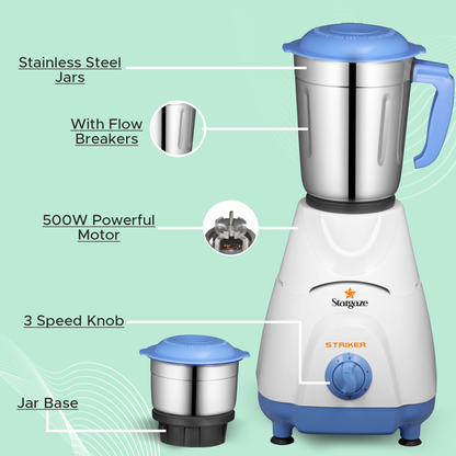 Striker Mixer Grinder – 550 Watt