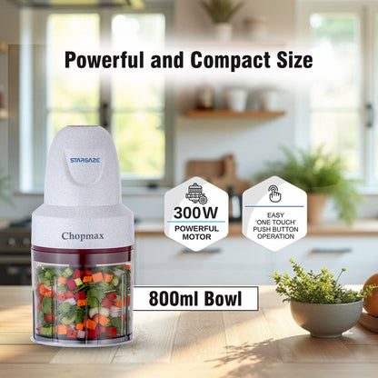 Chopmax Electric Chopper 350 Watt - 800 ml (White Marbal)