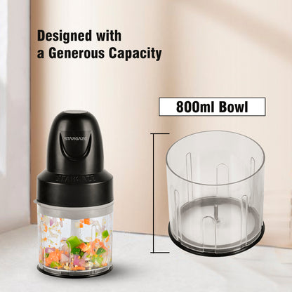 Stargaze Electric Chopper - Magnet (400 wt) With 800ml Bowl
