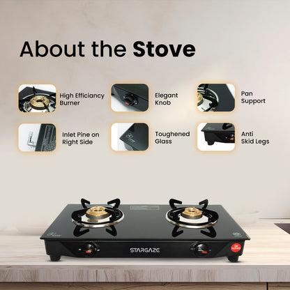 GALAXY 2 BURNER Cooktop