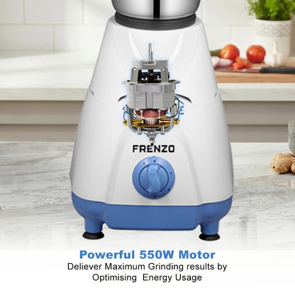 Frenzo Mixer Grinder – 550 Watt