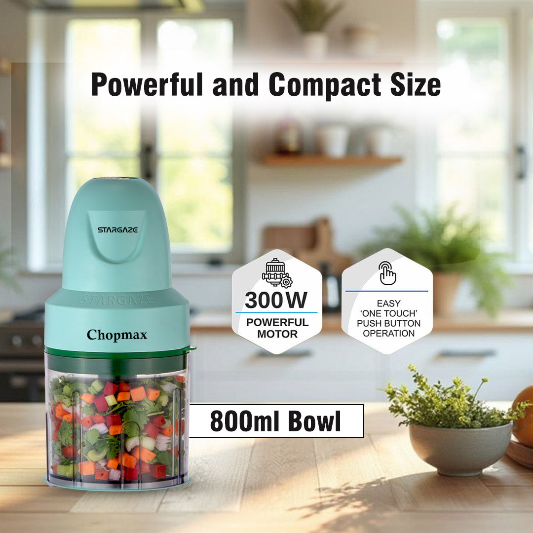 Chopmax Electric Chopper 350 Watt - 800 ml (Green Marbal)