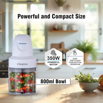 Chopmax Electric Chopper 350 Watt - 800 ml (Grey)