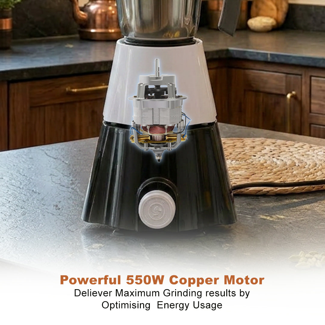 Glory Mixer Grinder – 550 Watt 2 Jar (Black)
