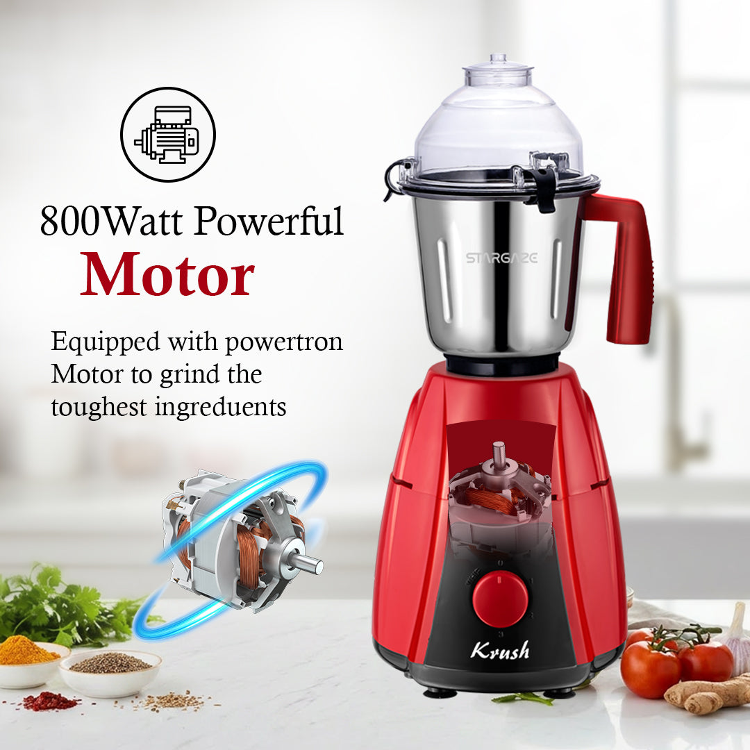Krush Mixer Grinder – 800 Watt
