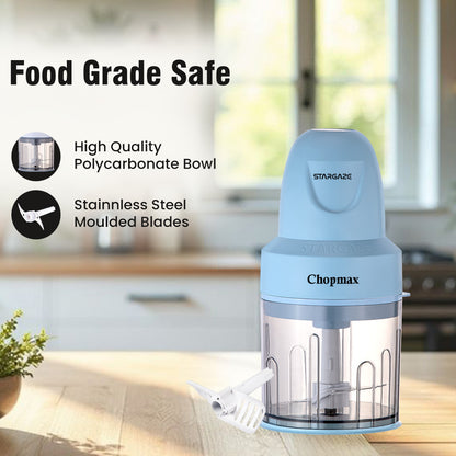 Chopmax Electric Chopper 350 Watt - 800 ml (Sky Blue)
