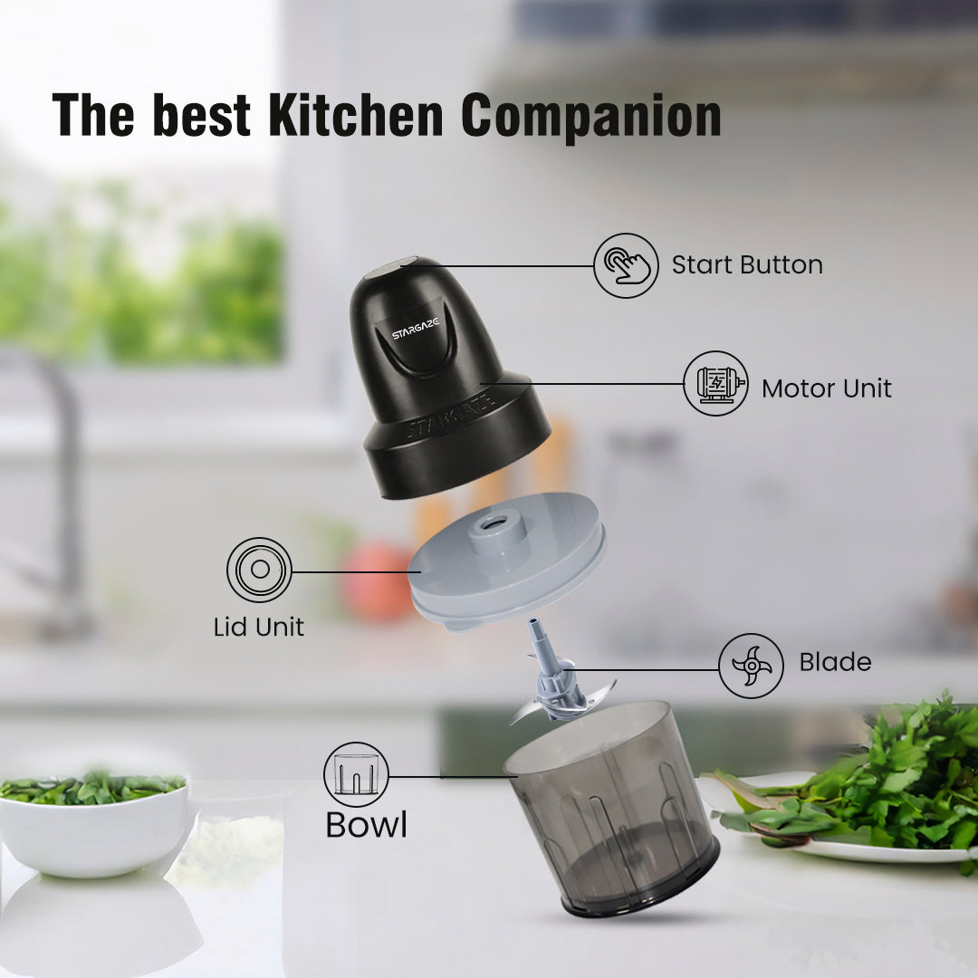 Stargaze Electric Chopper - Magnet (400 wt) With 800ml Bowl