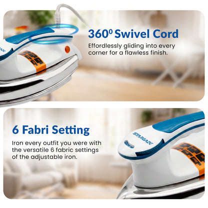 STARGAZE Aerosteel 750-Watt Heavy Weight Dry Iron