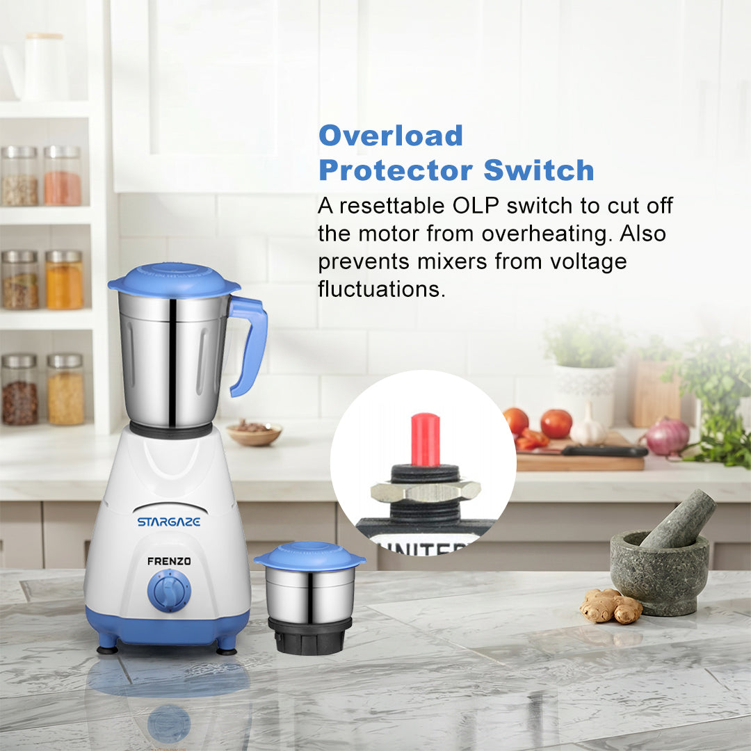Frenzo Mixer Grinder – 550 Watt