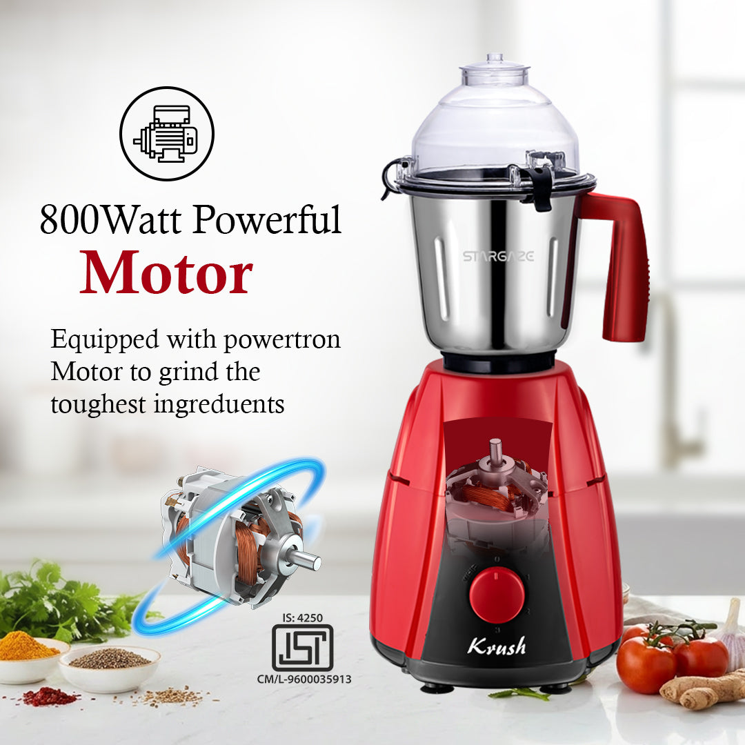 Krush Mixer Grinder – 800 Watt