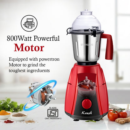 Krush Mixer Grinder – 800 Watt