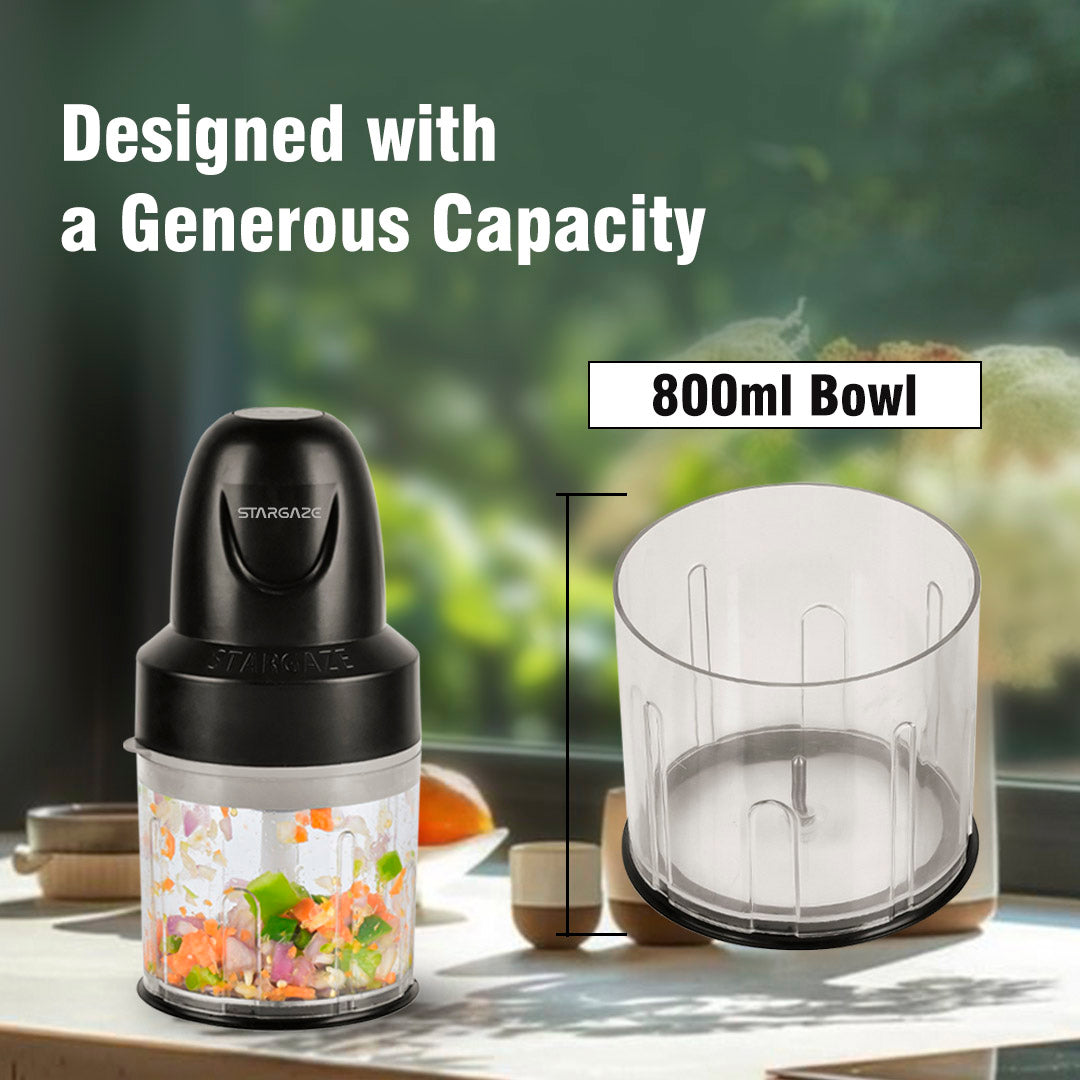 Stargaze Electric Chopper - Magnet (400 wt) With 800ml Bowl