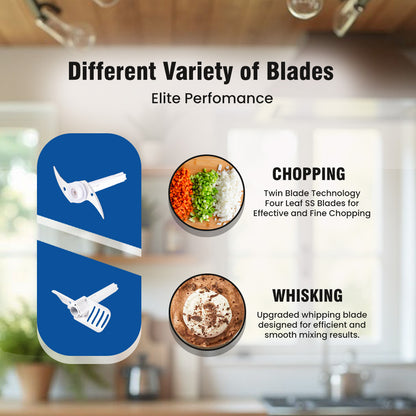 Chopmax Electric Chopper 350 Watt - 800 ml (White Marbal)