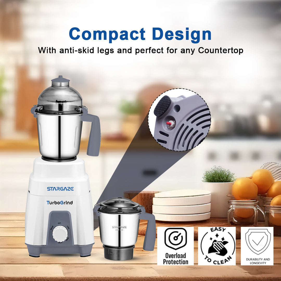 TurboGrind Mixer Grinder 4 Jar – 1100 Watt