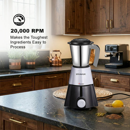 Glory Mixer Grinder – 550 Watt 2 Jar (Black)