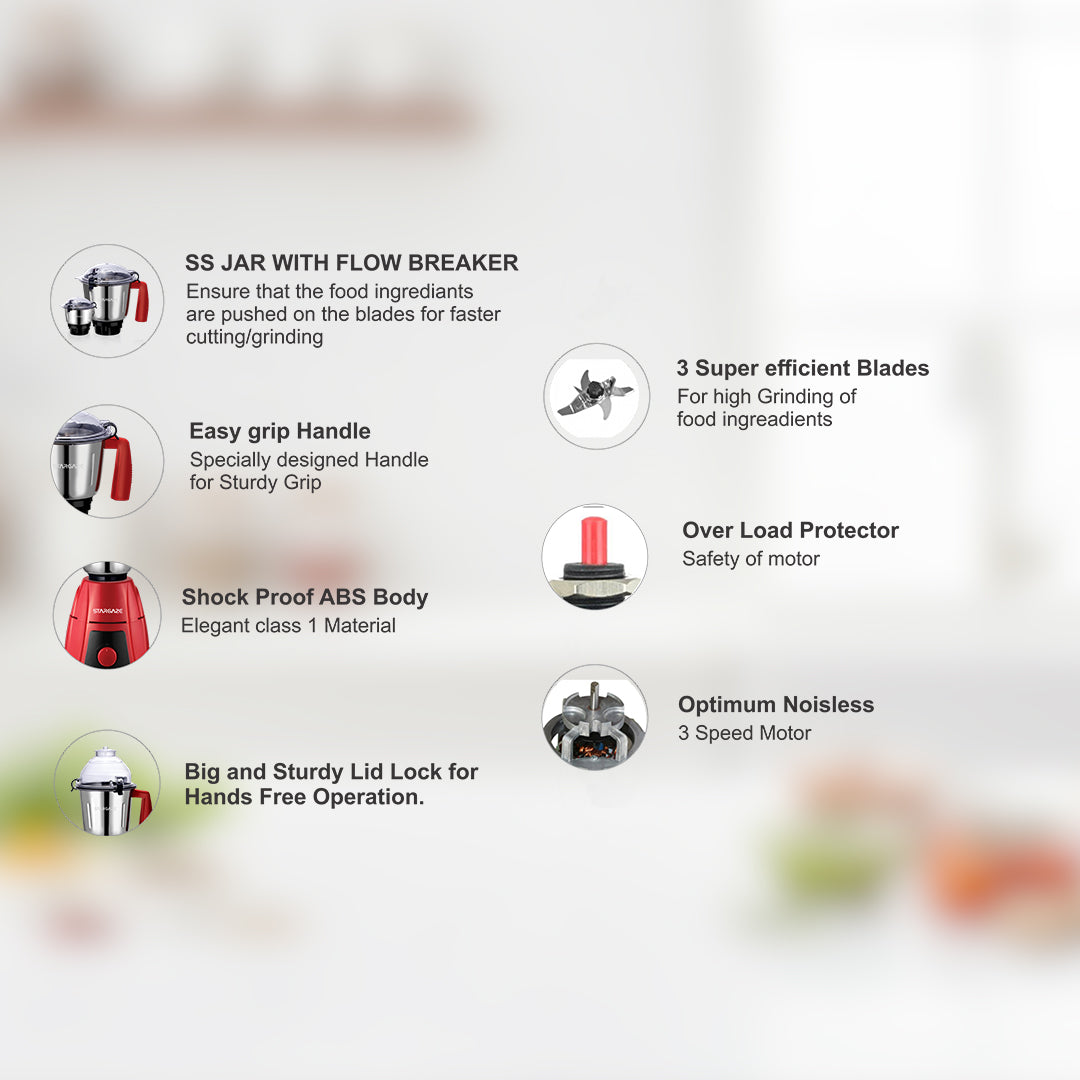 Krush Mixer Grinder – 800 Watt