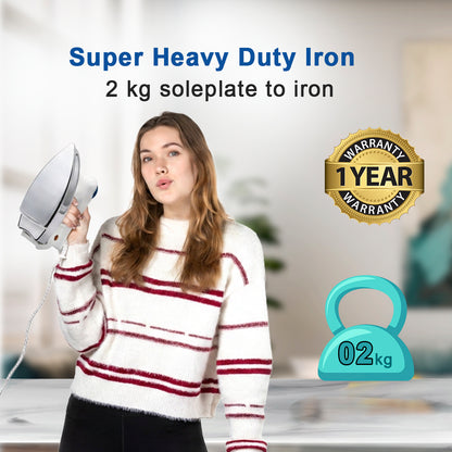 STARGAZE Aerosteel 750-Watt Heavy Weight Dry Iron
