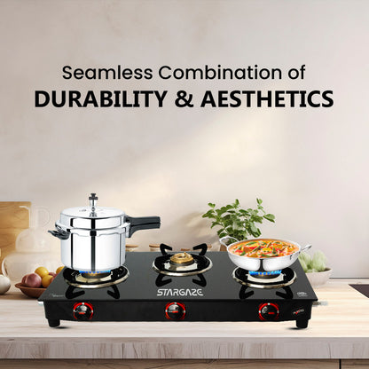 GALAXY 3 BURNER Cooktop