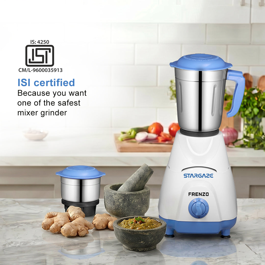Frenzo Mixer Grinder – 550 Watt